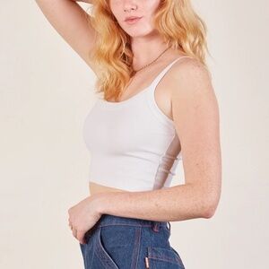 Big Bud Press - Cropped Cami - Vintage Tee White